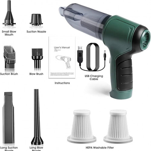 Mini Aspiradora 3 en 1 Vacuum Cleaner Semiprofesional